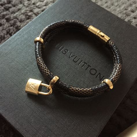 louis vuitton leather bracelet women's